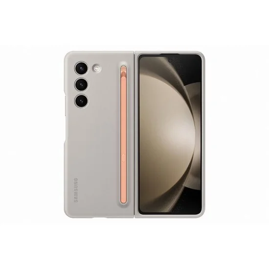 Cover Samsung Z Fold 5 Slim Case With Pen - Cream